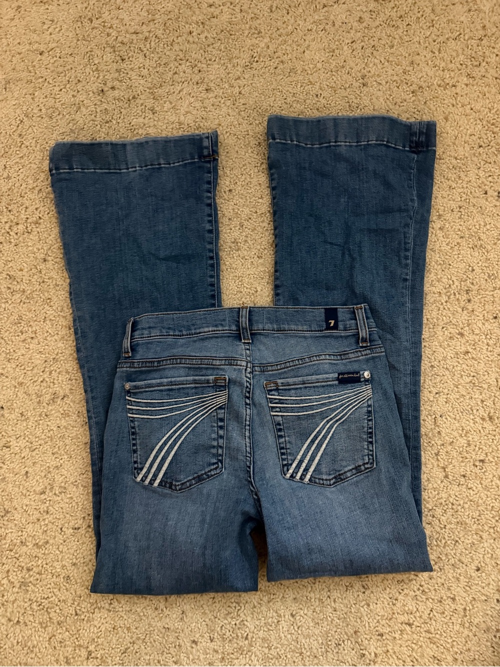 7 For All Mankind Women's Bootcut Jeans - Medium Blue